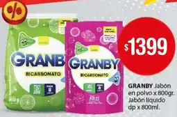 Atomo Conviene GRANBY Jabón en polvo x 800gr/Jabón líquido dp x 800ml oferta