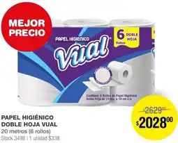 Atomo Conviene PAPEL HIGIÉNICO DOBLE HOJA VUAL 20 metros 6 rollos oferta