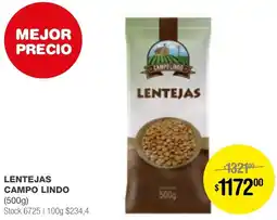 Atomo Conviene LENTEJAS CAMPO LINDO 500g oferta