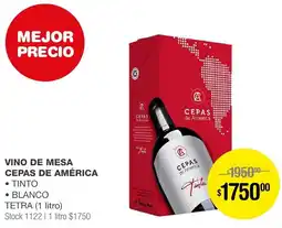 Atomo Conviene VINO DE MESA CEPAS DE AMÉRICA 1L oferta