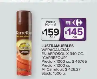 Carrefour Carrefour Lustramuebles V/Fragancias En Aerosol x 340cc oferta