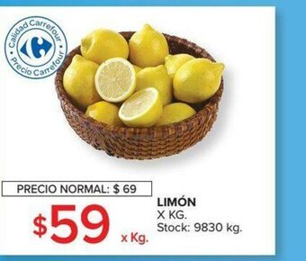 Carrefour Limón x kg oferta