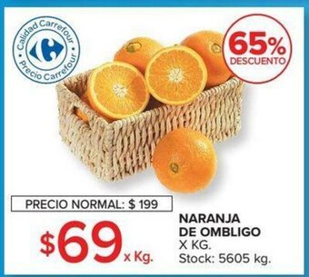 Carrefour Naranja De Ombligo x kg oferta