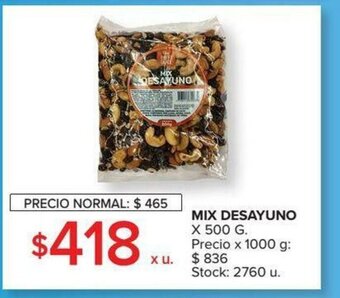 Carrefour Mix Desayuno x 500g oferta