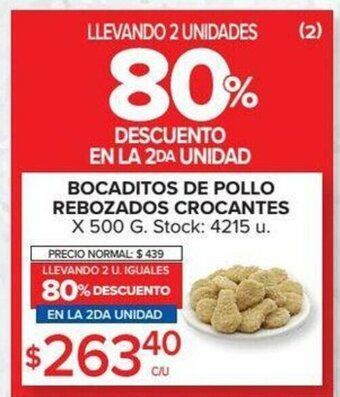 Carrefour Bocaditos De Pollo Rebozados Crocantes x 500g oferta