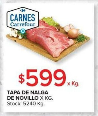 Carrefour Tapa De Nalga De Novillo x kg oferta