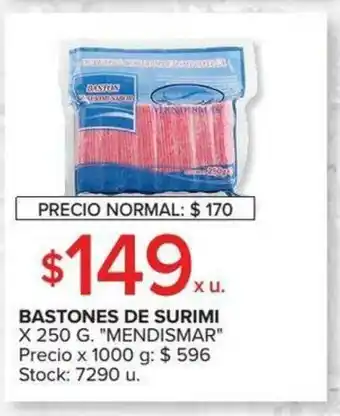 Carrefour Mendismar Bastones De Surimi x 250g oferta
