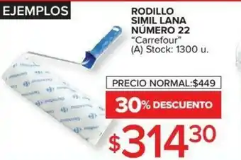 Carrefour Carrefour Rodillo Simil Lana Número 22 oferta