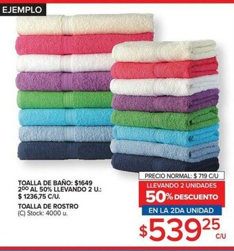 Carrefour Toalla De Baño / Toalla De Rostro oferta