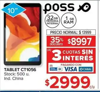 Carrefour Poss Tablet CT1056 oferta