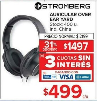 Carrefour Stromberg Auricular Over Ear Yard oferta