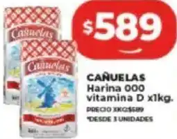 Supermayorista Vital CAÑUELAS Harina 000 vitamina D x 1kg oferta