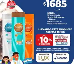 Supermayorista Vital SEDAL Shampoo & Acondicionador x 340ml oferta