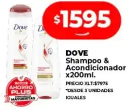 Supermayorista Vital DOVE Shampoo & Acondicionador x 200ml oferta