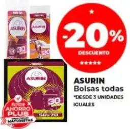 Supermayorista Vital ASURIN Bolsas todas oferta