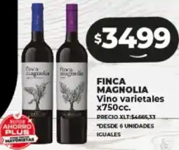 Supermayorista Vital FINCA MAGNOLIA Vino varietales x 750cc oferta