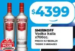 Supermayorista Vital SMIRNOFF Vodka italia x700cc oferta