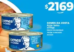 Supermayorista Vital GOMES DA COSTA Atún lomo x170gr oferta