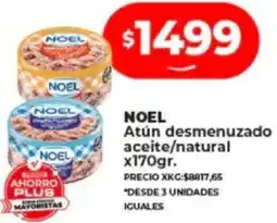 Supermayorista Vital NOEL Atún desmenuzado aceite/natural x170gr oferta