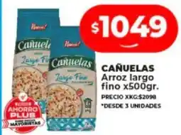 Supermayorista Vital CAÑUELAS Arroz largo fino x500gr oferta