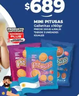 Supermayorista Vital MINI PITUSAS Galletitas x160gr oferta