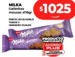 Supermayorista Vital MILKA Galletitas mousse x116gr oferta