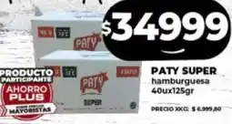 Supermayorista Vital PATY SUPER hamburguesa 40ux125gr oferta