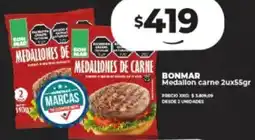 Supermayorista Vital BONMAR Medallon carne 2ux55gr oferta