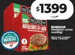 Supermayorista Vital BONMAR Medallon carne 4ux69gr oferta