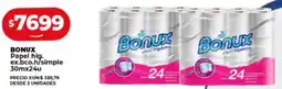 Supermayorista Vital BONUX Papel hig. ex.bco.h/simple 30mx24u oferta