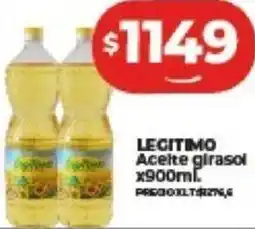 Supermayorista Vital LEGITIMO Aceite girasol x900ml oferta