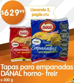 Supermercados Buenos Días Tapas para empanadas DANAL horno- freir x 300g oferta