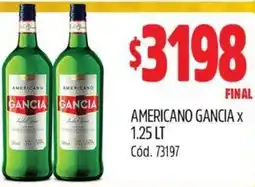 Supermercados Yaguar AMERICANO GANCIA X 1,25LT oferta