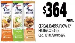 Supermercados Yaguar CEREAL BARRA FLOW C/ FRUTAS X 23GR oferta