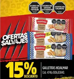 Supermercados Yaguar GALLETITAS HOJALMAR oferta