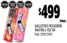 Supermercados Yaguar GALLETITAS POLVORITA VAI/FRU X 152GR oferta