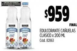 Supermercados Yaguar EDULCORANTE CAÑUELAS CLASICO x 200ML oferta