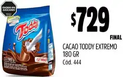 Supermercados Yaguar CACAO TODDY EXTREMO 180GR oferta