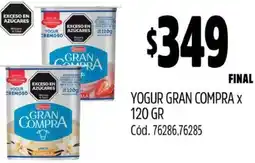 Supermercados Yaguar YOGUR GRAN COMPRA X 120GR oferta
