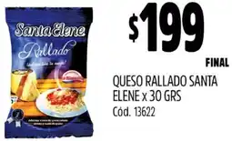 Supermercados Yaguar QUESO RALLADO SANTA ELENE x 30GR oferta