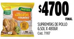 Supermercados Yaguar SUPREMITAS DE POLLO G.SOL X 480GR oferta