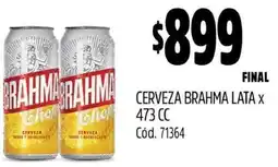 Supermercados Yaguar CERVEZA BRAHMA LATA X 473CC oferta
