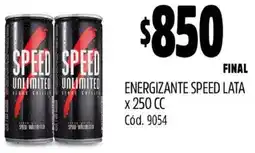 Supermercados Yaguar ENERGIZANTE SPEED LATA X 250CC oferta