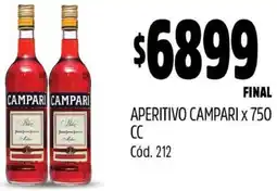 Supermercados Yaguar APERITIVO CAMPARI X 750CC oferta
