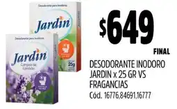 Supermercados Yaguar DESODORANTE INODORO JARDIN X 25GR VS FRAGANCIAS oferta