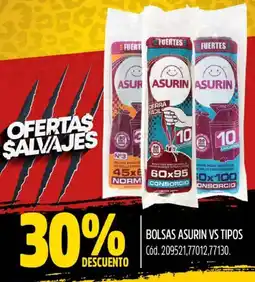 Supermercados Yaguar BOLSAS ASURIN VS TIPOS oferta
