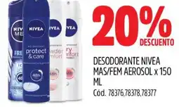 Supermercados Yaguar DESODORANTE NIVEA MAS/FEM AEROSOL x 150ML oferta