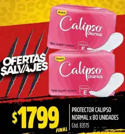 Supermercados Yaguar PROTECTOR CALIPSO NORMAL x 80 UNIDADES oferta