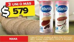 Carrefour Maxi GALLETITAS VAINILLA RELL FRUTI/CHOC RELL VAINI/ VAINI RELL CHOC X 152GR oferta