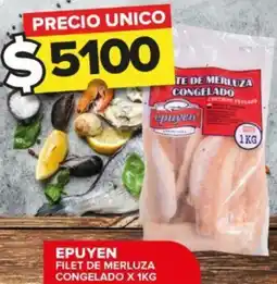 Carrefour Maxi EPUYEN FILET DE MERLUZA CONGELADO X 1KG oferta